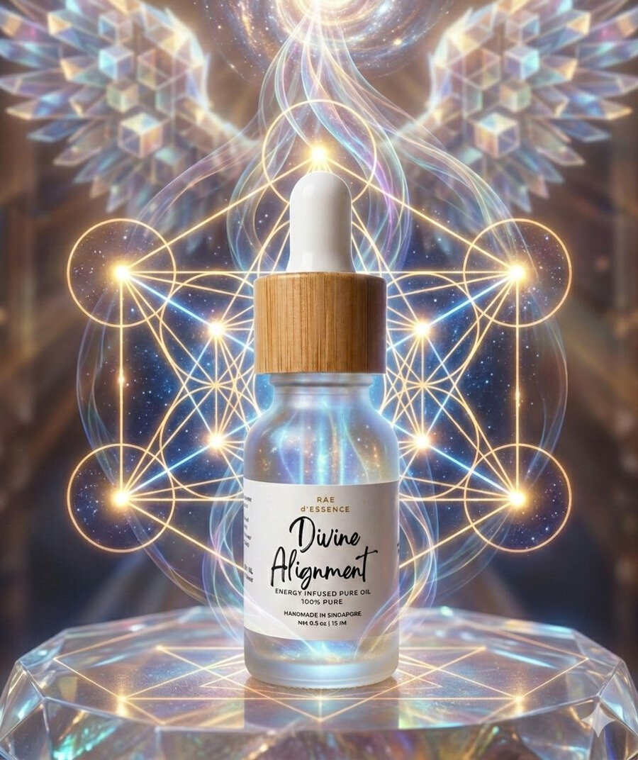 Divine Alignment energy infused essential oil by Rae of Light SG