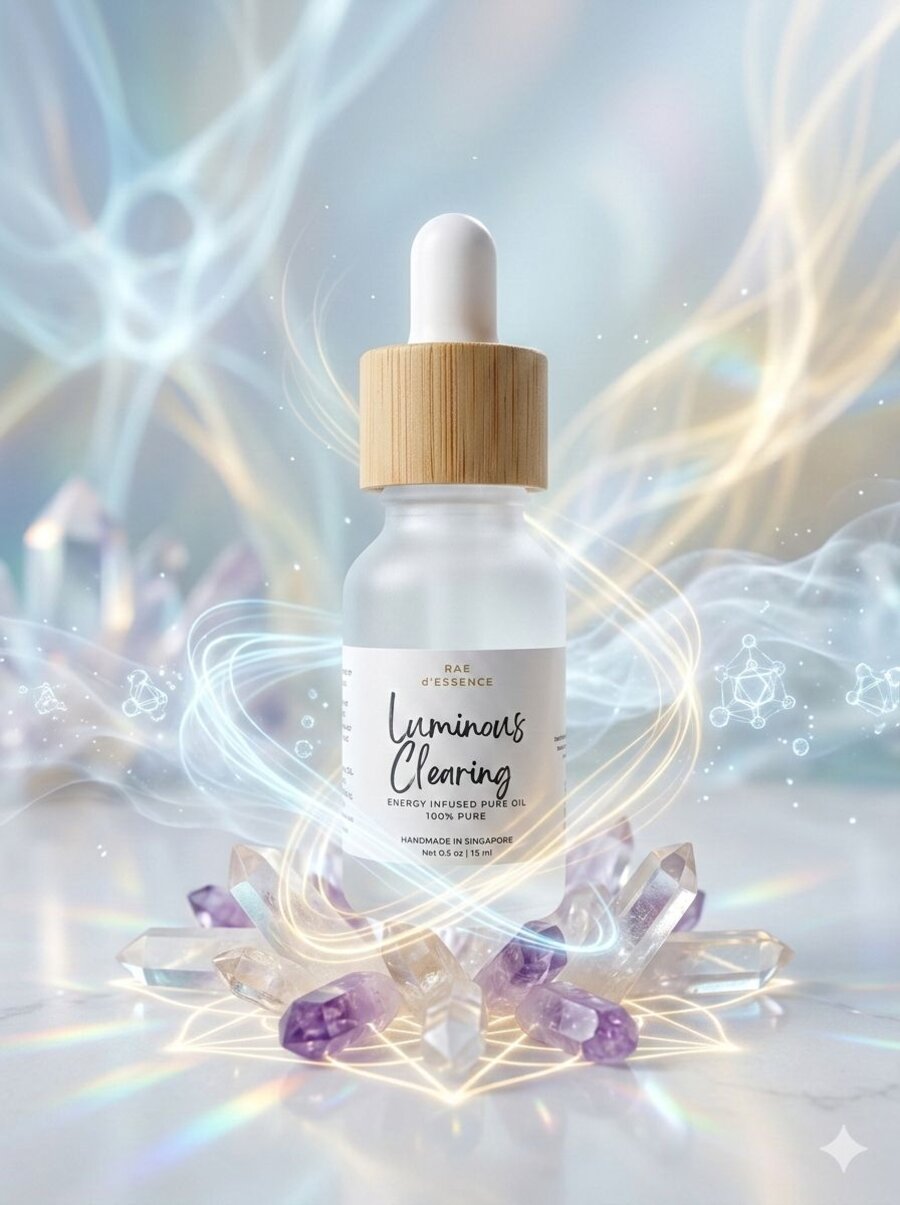 Luminous Clearing energy infused essential oil by Rae of Light SG